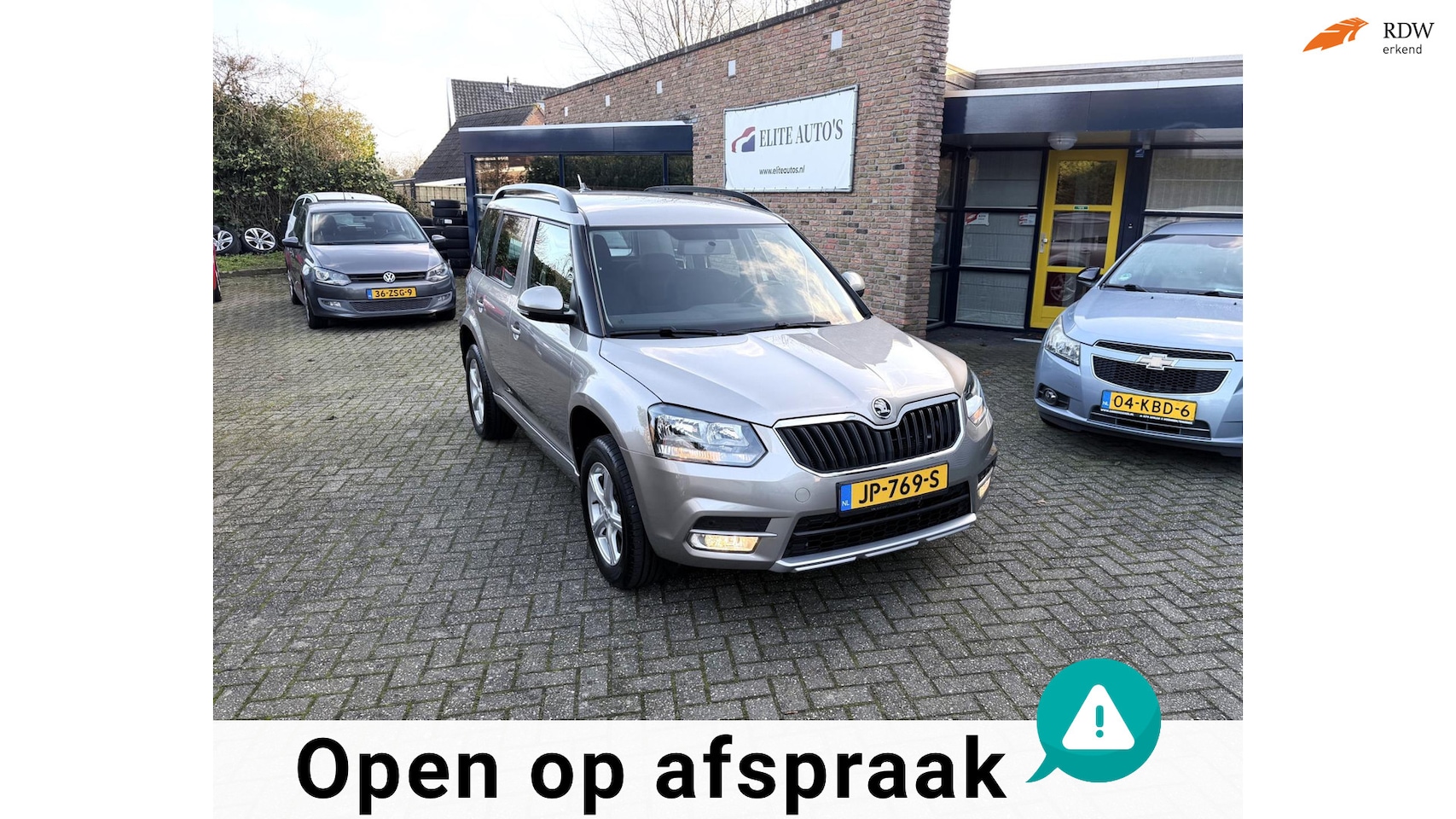 Skoda Yeti - /zeer mooie en dealer onderhouden/airco/navi/Automaat/trekhaak/lage km+NAP/Nw Apk!!! - AutoWereld.nl