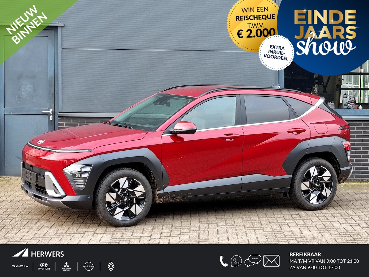 Hyundai Kona - 1.6 GDI HEV Premium / € 3.000,- Voordeel Op Nieuwprijs / Rijklaarprijs / Direct Leverbaar - AutoWereld.nl
