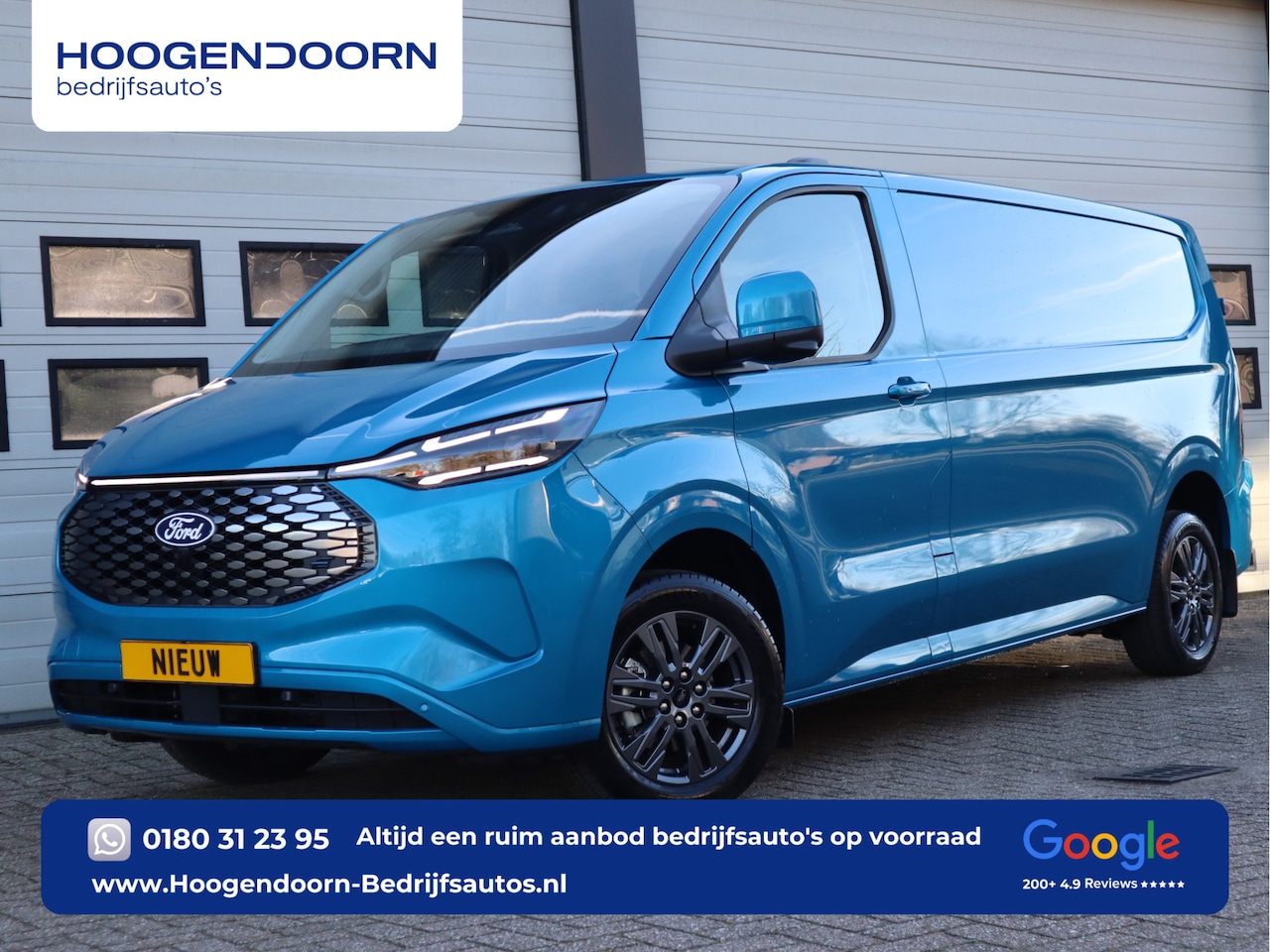 Ford Transit Custom - E-Transit 65 kWh 218 pk Limited L2 Lang 340 - B&O Sound - Winter pakket - AutoWereld.nl