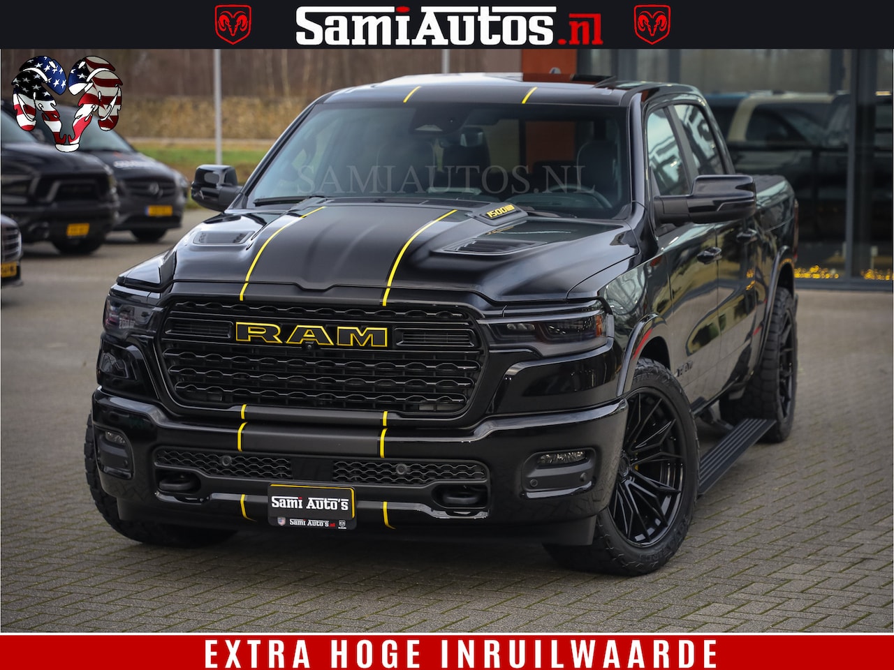 Dodge Ram 1500 - Limited Night H.O 540HP 706Nm | Massage + Full Option | De Meest Luxe en Volle Pick-Up in - AutoWereld.nl
