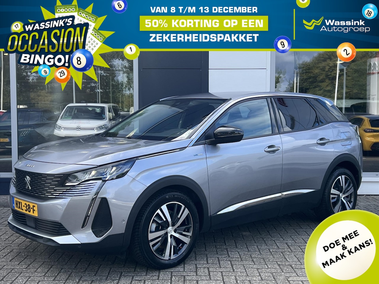 Peugeot 3008 - 1.6 Plug-in HYbrid 225pk Automaat Allure Pack Business I Carplay I Navigatie I Camera I Pa - AutoWereld.nl
