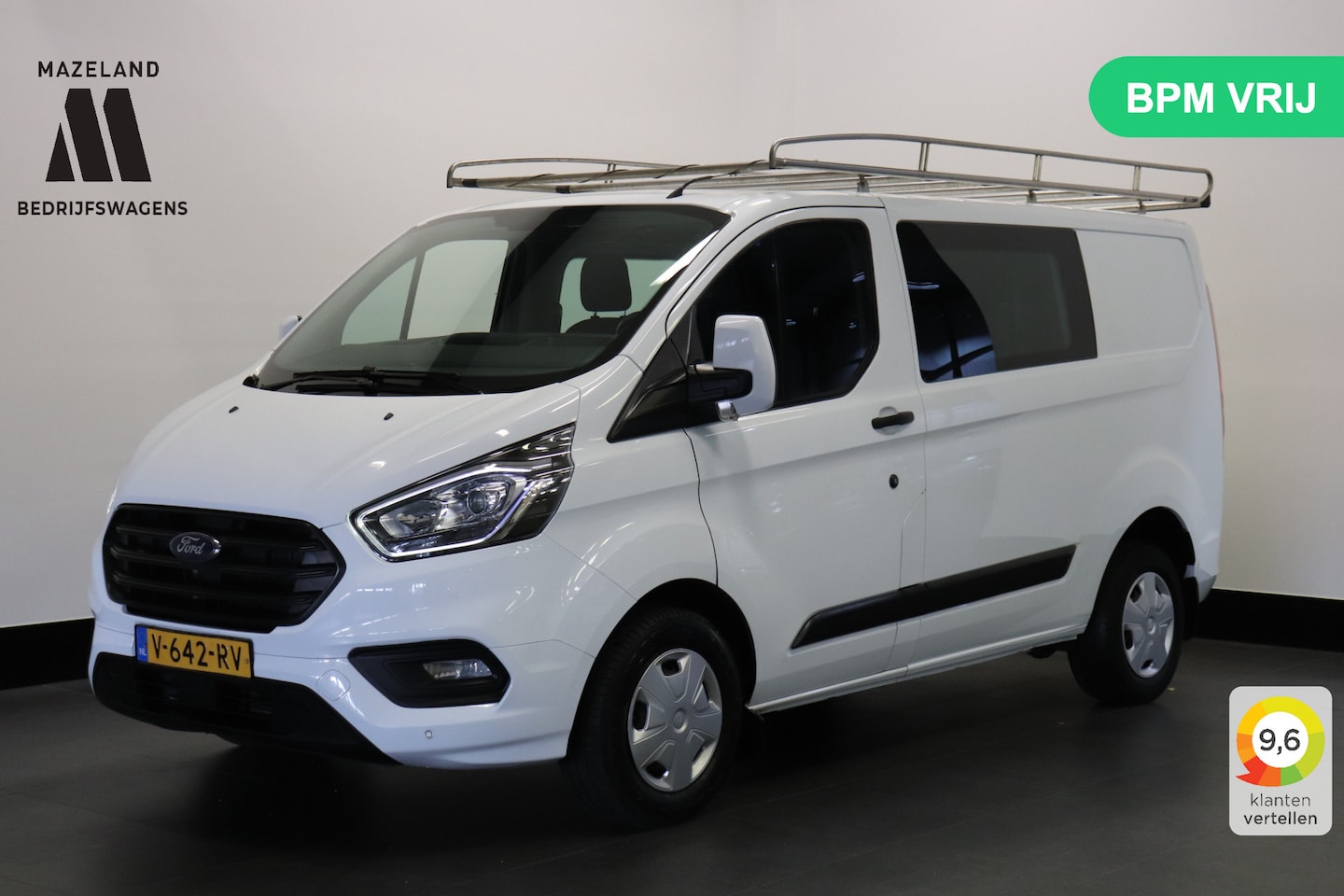Ford Transit Custom - 2.0 TDCI Dubbele Cabine - EURO 6 - Airco - Cruise - PDC - €14.900,- Excl. - AutoWereld.nl