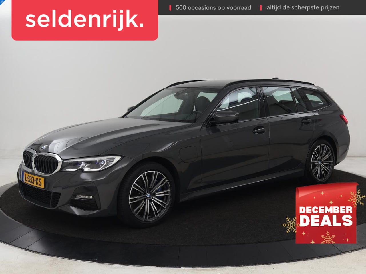 BMW 3-serie Touring - 330e M Sport | Leder | Stoelverwarming | Carplay | Sportstoelen | Laserlicht | Live Cockpi - AutoWereld.nl