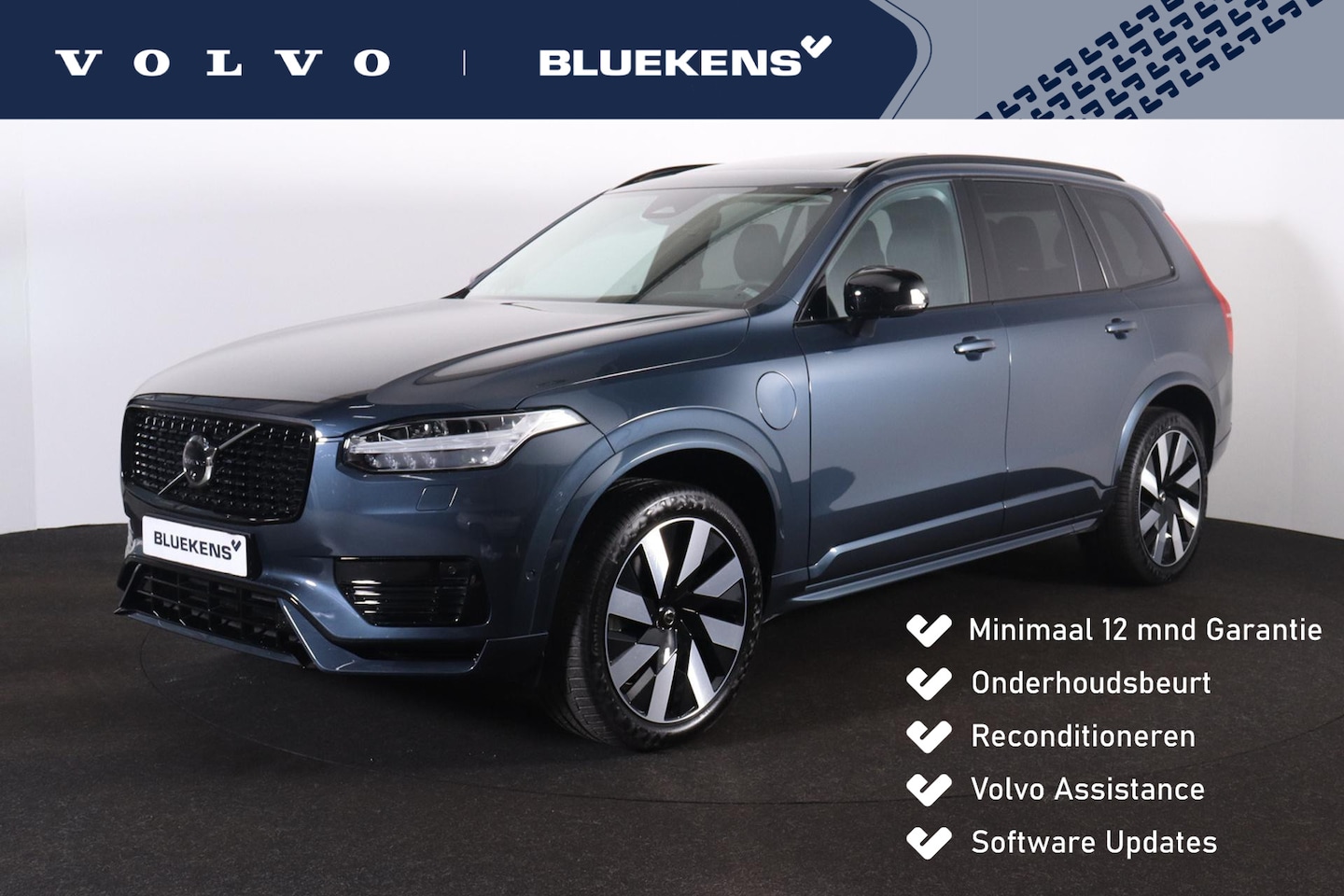 Volvo XC90 - T8 Recharge AWD Ultra Dark - Panorama/schuifdak - IntelliSafe Assist & Surround - 360º Cam - AutoWereld.nl