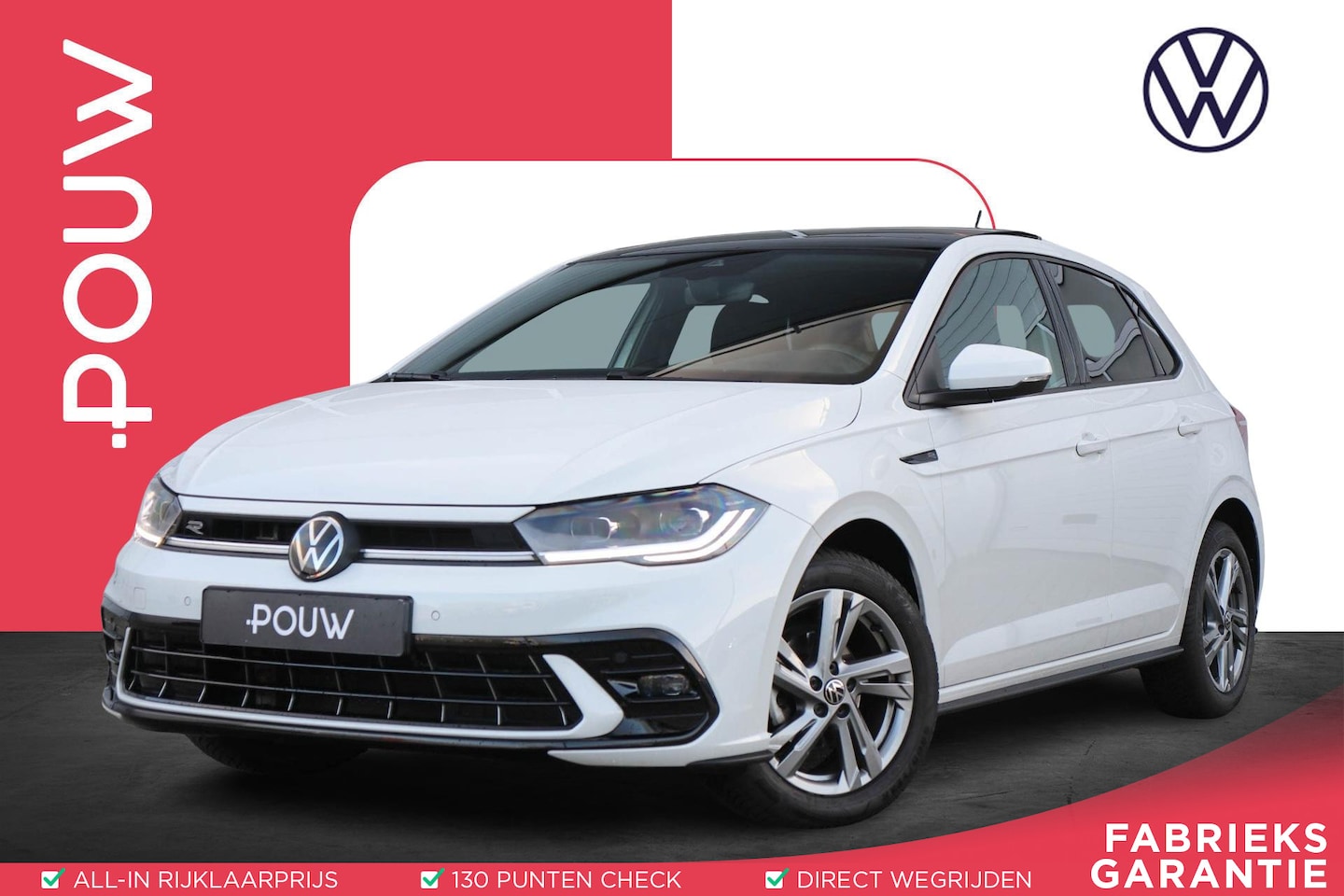 Volkswagen Polo - 1.0 TSI 95pk R-Line Business | Panoramadak | Navigatie | Camera | Stoelverwarming - AutoWereld.nl