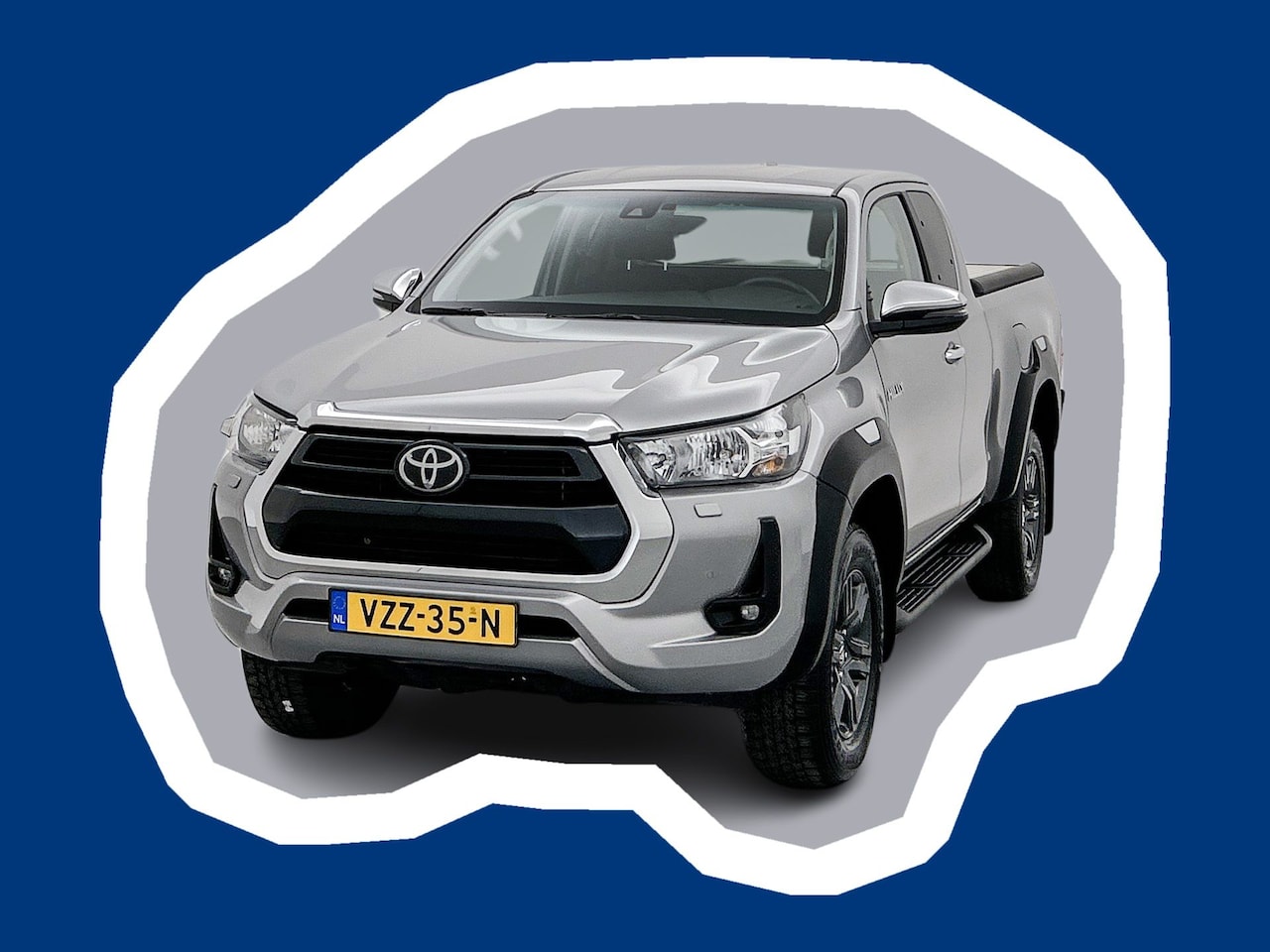 Toyota HiLux - 2.4 D-4D Xtra Cab Professional Toneau cover 4x4 3.5t trekhaak Navigatie Stoelverwarming - AutoWereld.nl