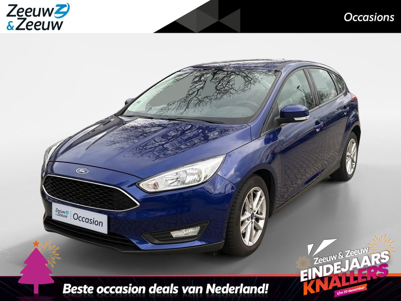Ford Focus - 1.0 Lease Edition NAVI AIRCO CRUISE CONTROLE 5 DEURS BLUETOOTH PARKEERSENSOREN ACHTER LM V - AutoWereld.nl