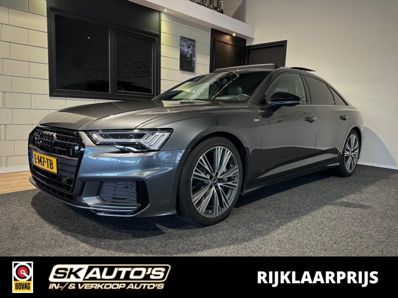 Audi A6 - 50 TFSI E Q. S EDIT. PANO l QUATTRO l STOEL/STUURVER l ACC l 340PK l S-LINE l HUD l - AutoWereld.nl