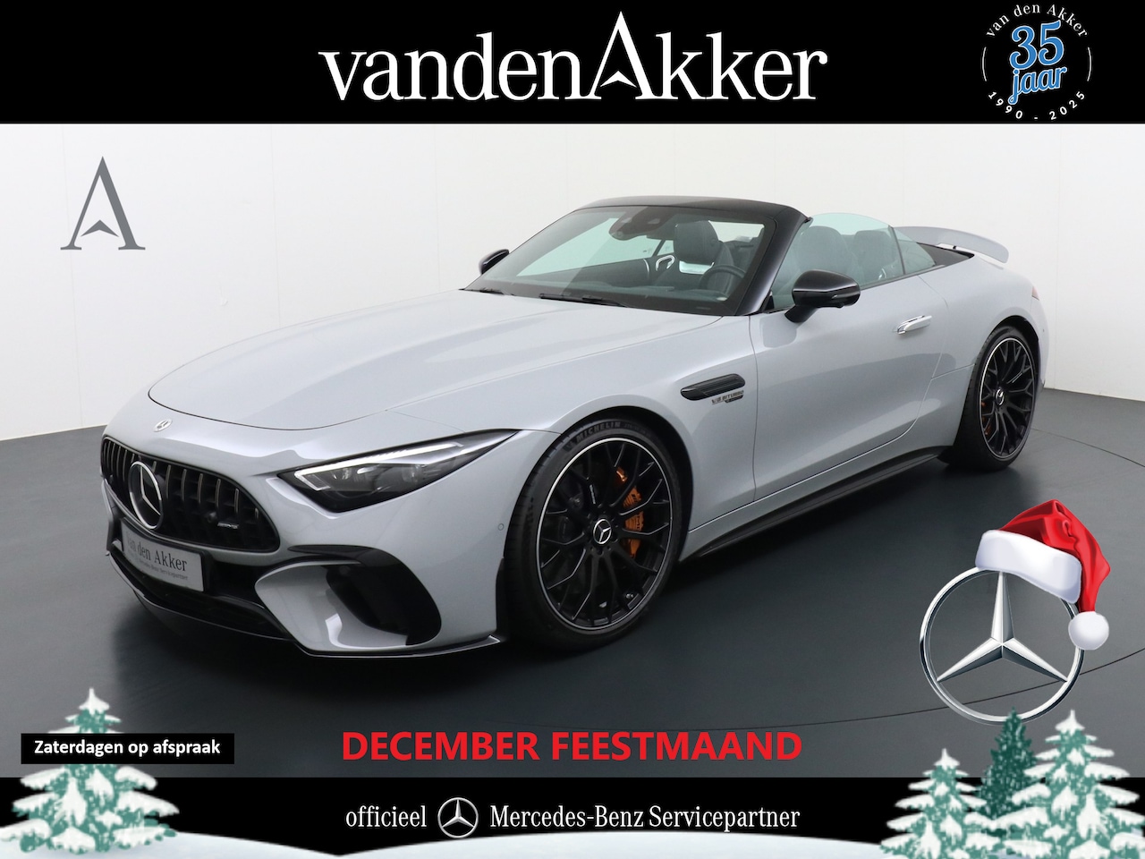 Mercedes-Benz SL-klasse Cabrio - AMG 63 4Matic+ 585pk // Keramische remmen // BTW-auto // Neuslift // AlpinGrau // AMG Nigh - AutoWereld.nl