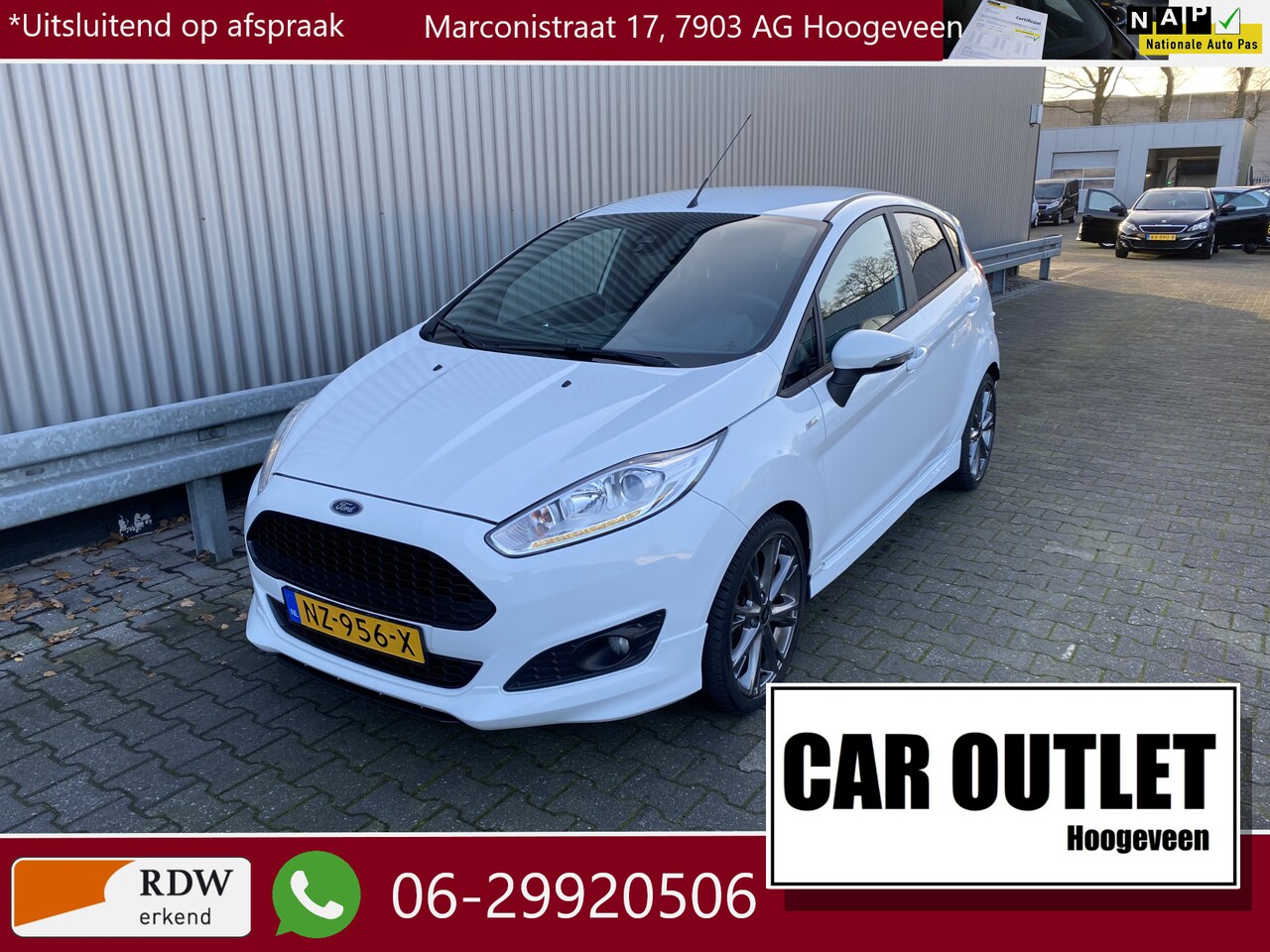 Ford Fiesta - 1.0 EcoBoost ST Line 120Dkm.NAP, 5-Drs, Navi, Clima, CC, PDC, LM, – Inruil Mogelijk – - AutoWereld.nl