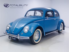 Volkswagen Kever - Brilkever | 1951 | Concoursstaat | Zeldzaam vroeg exemplaar | Gulf Blue, Split window, Sem