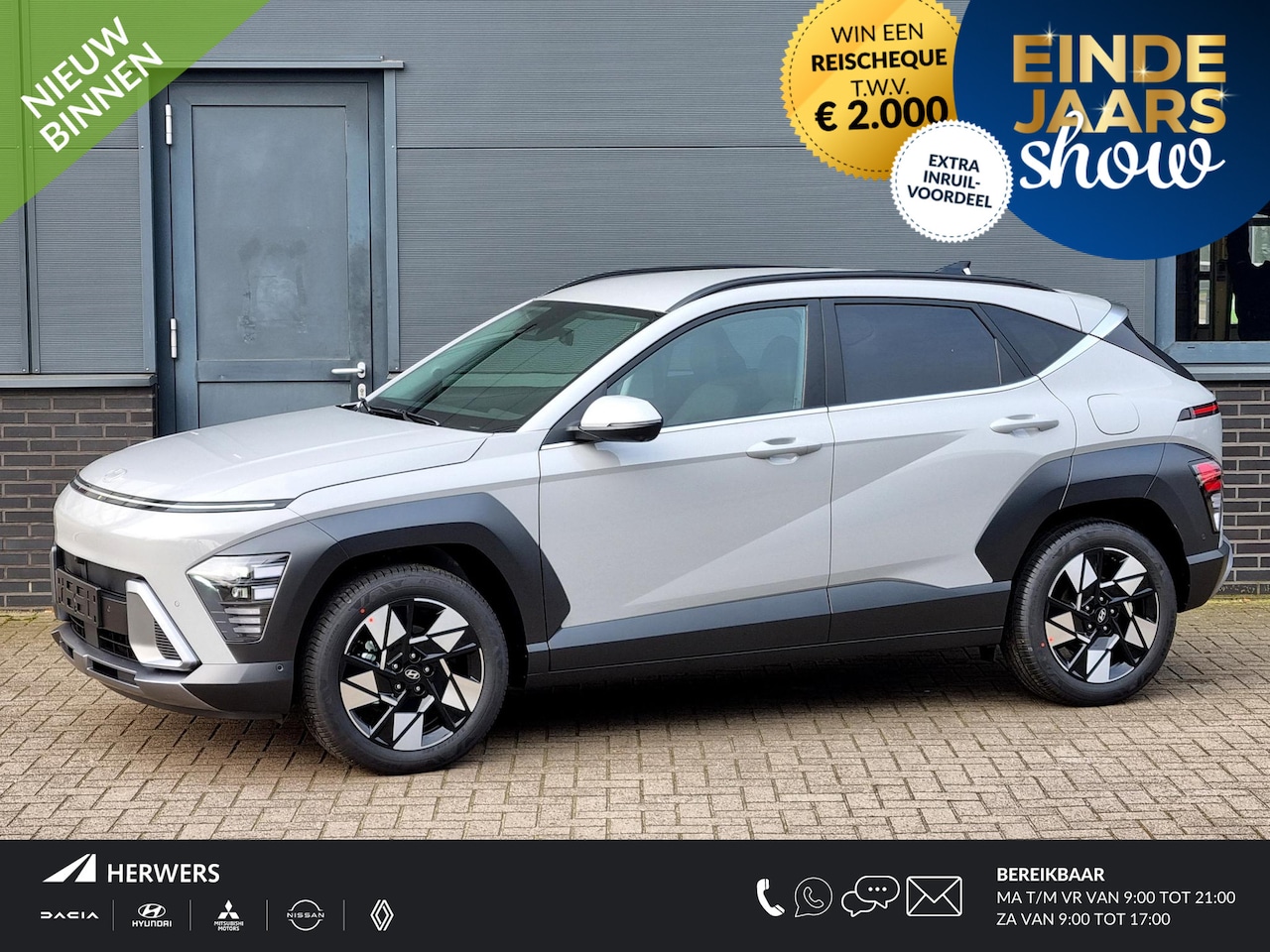 Hyundai Kona - 1.6 GDI HEV Premium / Modeljaar 2026 / 3000 Korting / Stoelverkoeling / Stuurverwarming / - AutoWereld.nl