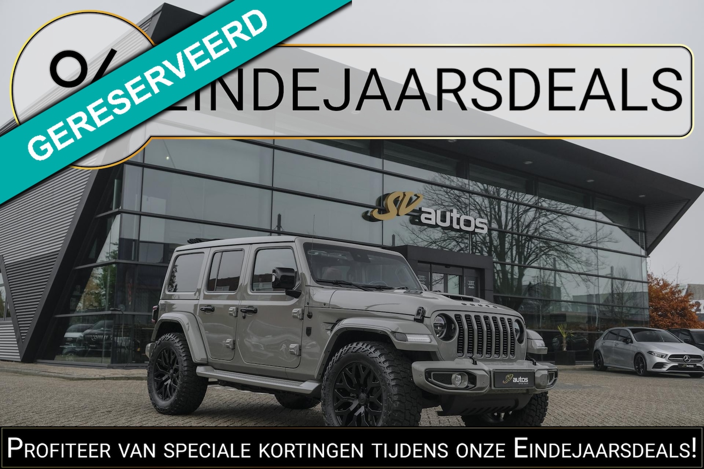 Jeep Wrangler - BRUTE Richmond 380pk 4xe Hybrid Diamond leder Navigatie NLauto Stuur+stoelverwarming Clima - AutoWereld.nl