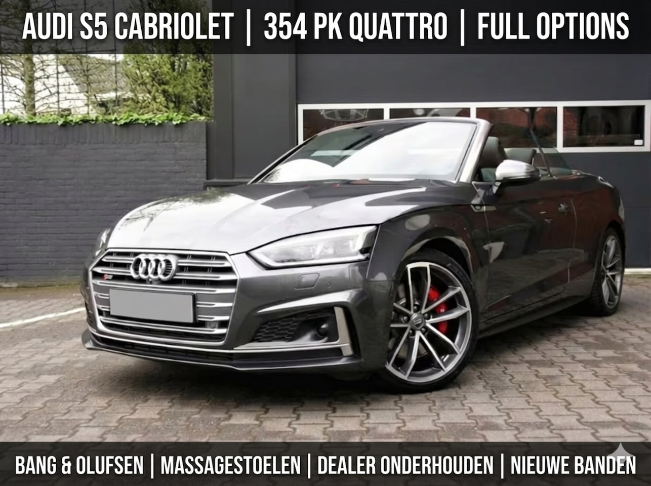 Audi A5 Cabriolet - 3.0 TFSI S5 quattro Pro Line Plus S-Stoelen, Sportdiff, TopView - AutoWereld.nl
