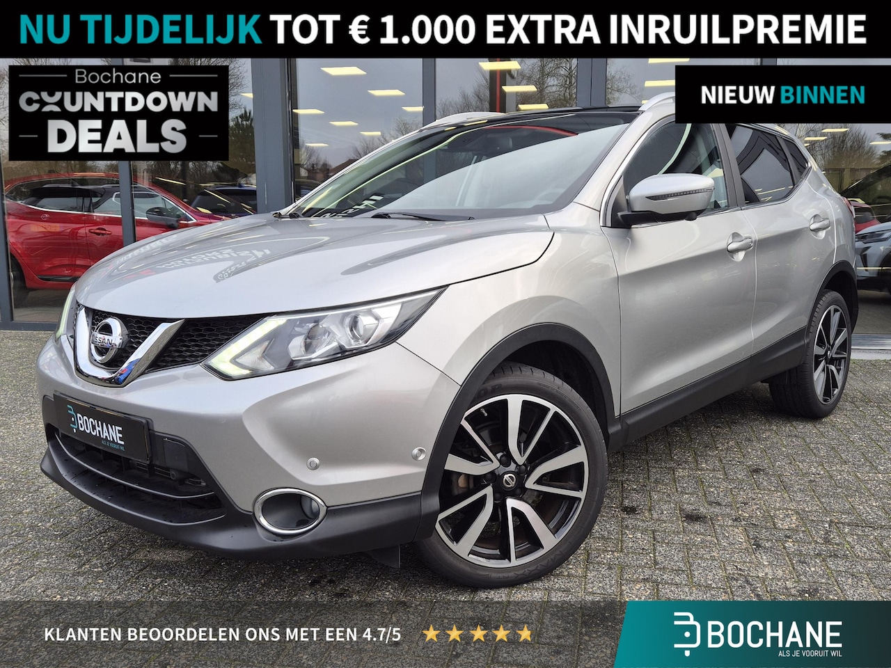 Nissan Qashqai - 1.2 Tekna | 1e Eigenaar | Automaat | Navigatie | Lage Km Stand | - AutoWereld.nl