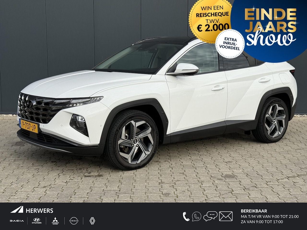 Hyundai Tucson - 1.6 T-GDI PHEV Premium Sky 4WD / Glazen Schuif Kantel Dak / Stoelventilatie / Stoelverwarm - AutoWereld.nl