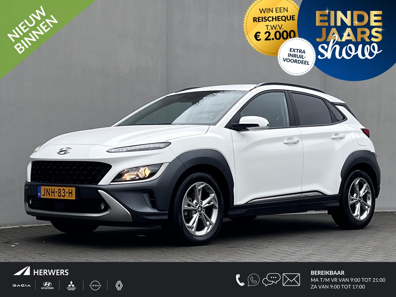 Hyundai Kona - 1.0 T-GDI Fashion / Fabrieksgarantie tot 08-2027* / Navigatie / Stuur- en stoelverwarming - AutoWereld.nl