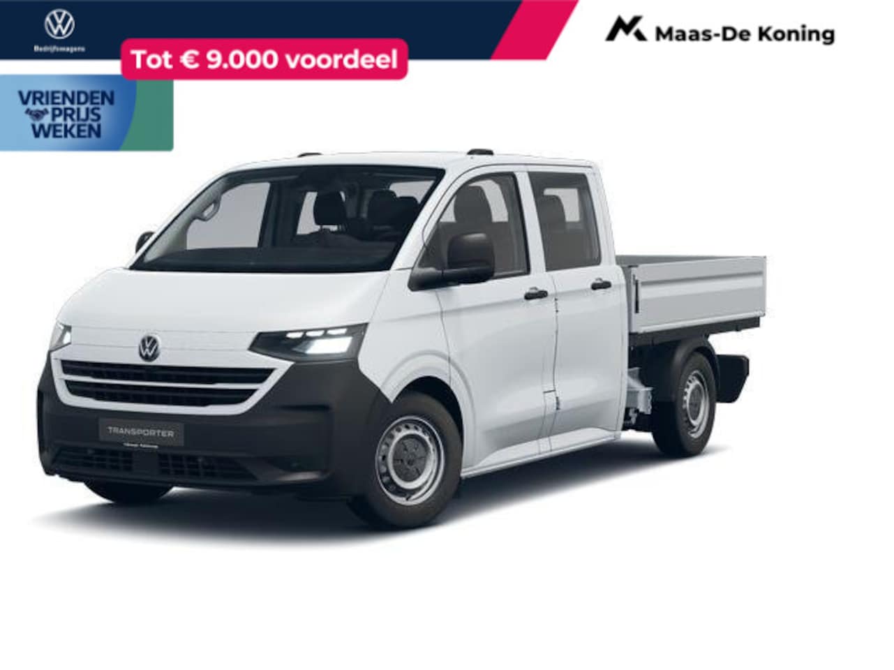 Volkswagen e-Transporter - Pick-Up Dubbel Cabine 64 kWh 136pk - AutoWereld.nl