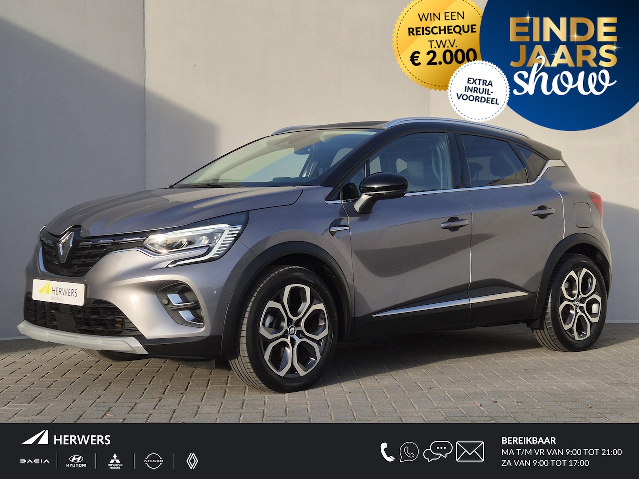 Renault Captur - 1.6 E-Tech Plug-in Hybrid 160 Intens Automaat / Pack parking / Stuur en Stoel verwarming / - AutoWereld.nl