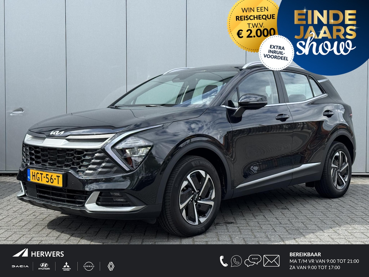 Kia Sportage - 1.6 T-GDi Hybrid DynamicLine Automaat / Dealergarantie t/m 02-2029 / 1.650 KG Trekgewicht - AutoWereld.nl