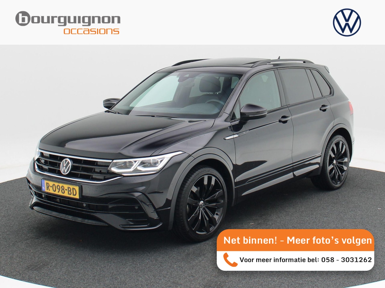 Volkswagen Tiguan - 1.5 TSi 150 Pk R-Line Business+ | Black Style | Panoramadak | Adaptive Cruise | Climate Co - AutoWereld.nl
