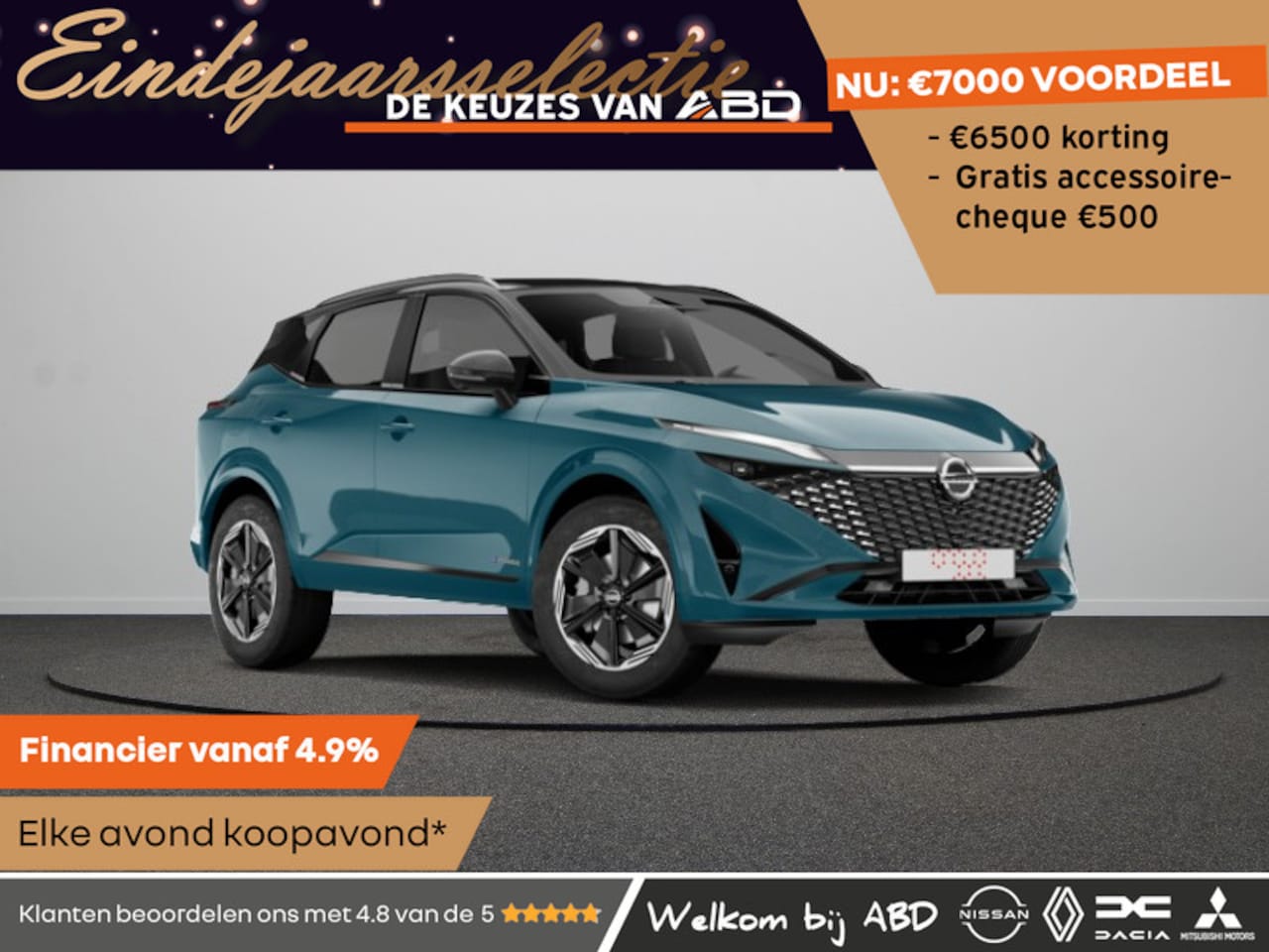 Nissan Qashqai - Tekna Plus + Two Tone Mild-Hybrid 158 Xtronic | 12.3" TFT digitale cockpit | Automatische - AutoWereld.nl