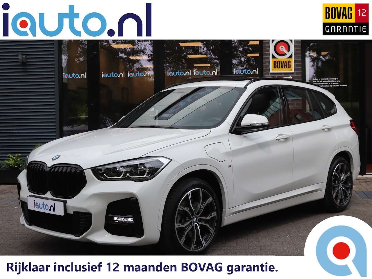 BMW X1 - xDrive25e 220pk M-Sport Shadow Line Pano/Keyless/Navi/Leder Dakota/LED/DAB/19" - AutoWereld.nl