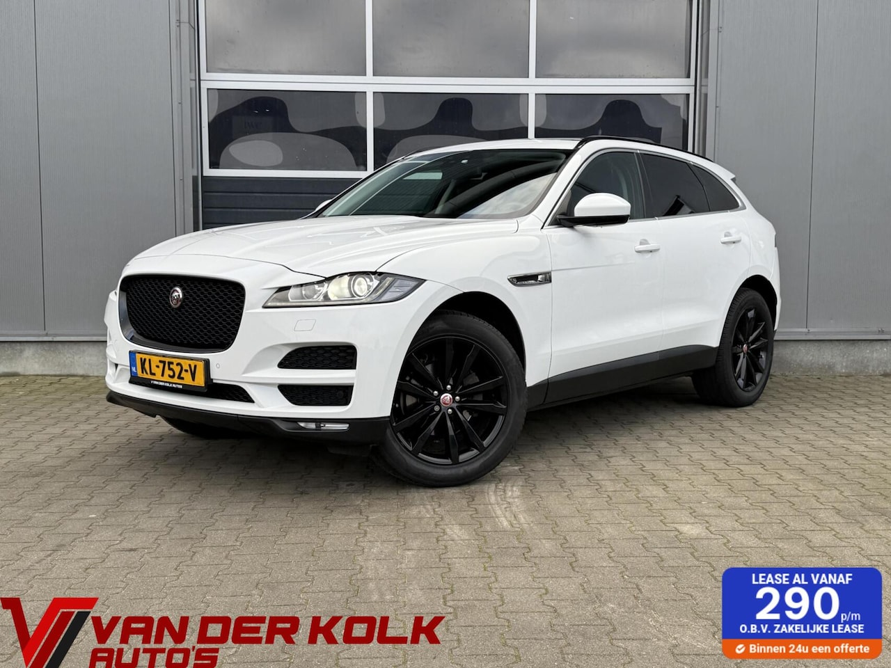 Jaguar F-Pace - 2.0 Portfolio AWD | Nieuwe Ketting | Panorama | Navigatie | Leder | Xenon | Camera | Trekh - AutoWereld.nl