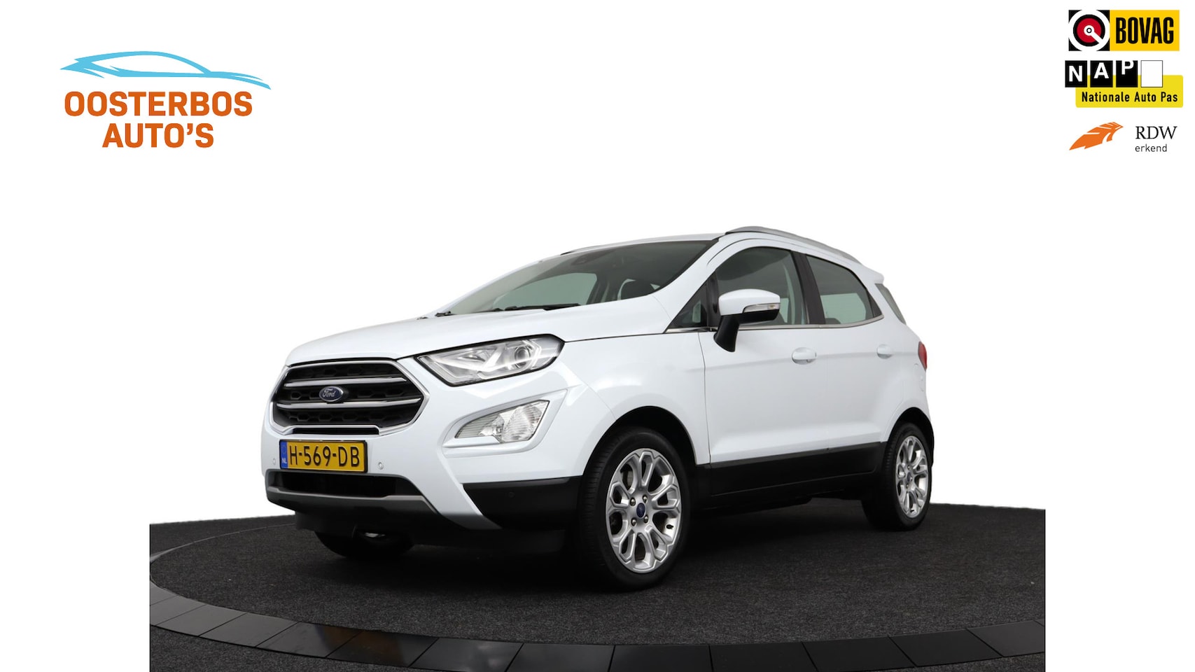 Ford EcoSport - 1.0 EcoBoost Titanium 125pk Trekhaak/Camera/Ecc/Carplay/Driver assistance pack - AutoWereld.nl