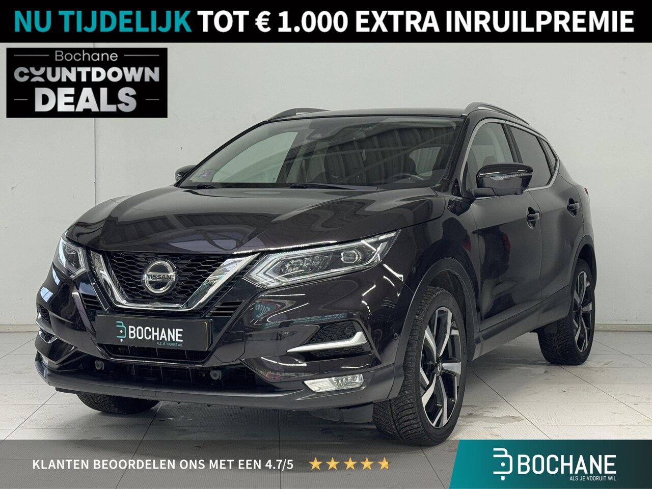 Nissan Qashqai - 1.3 DIG-T Tekna | Navigatie | 360 Camera | Trekhaak | Stoelverwarming | - AutoWereld.nl