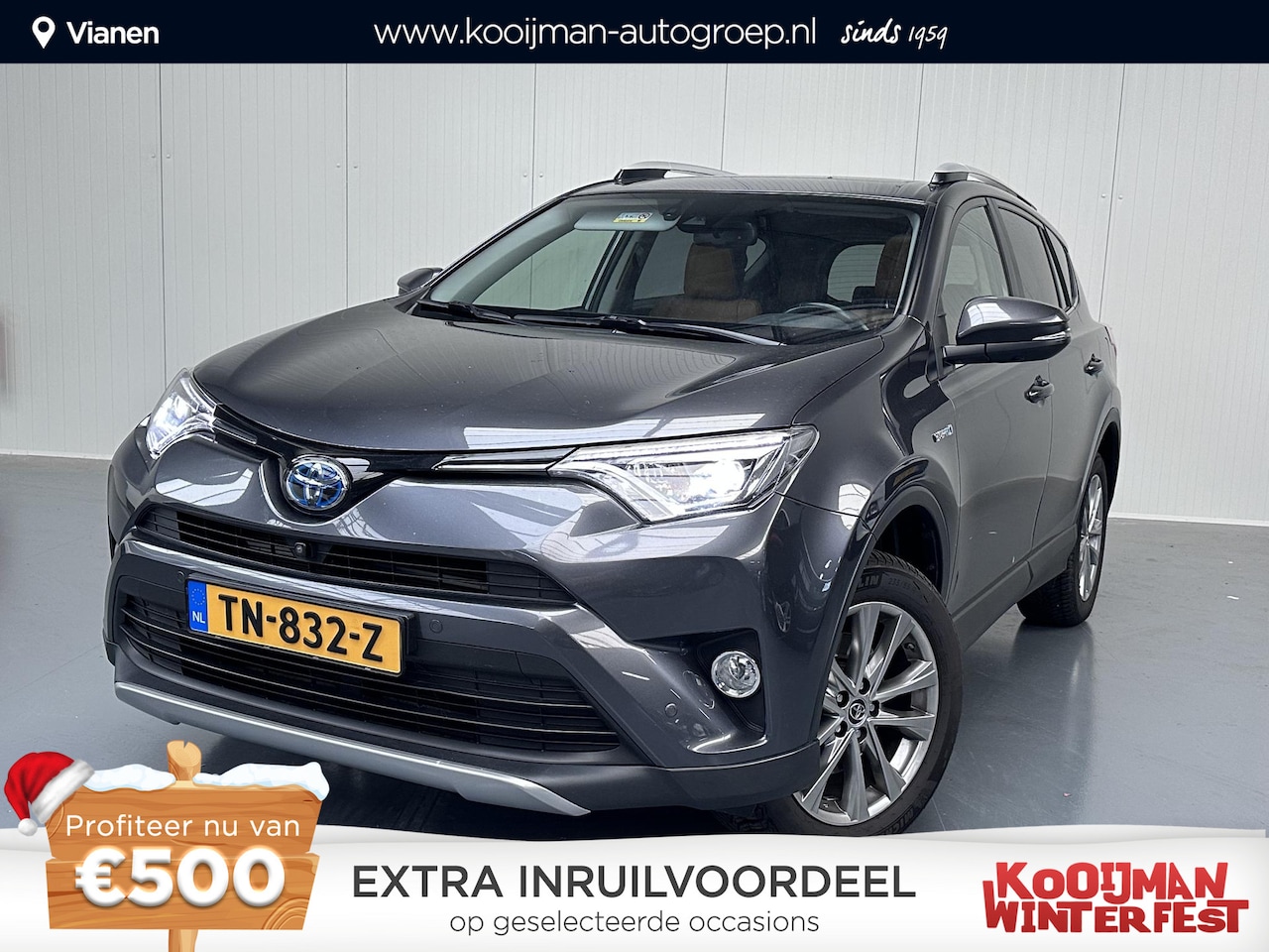 Toyota RAV4 - 2.5 Hybrid AWD Energy Plus met speciaal Leder interieur! NL Auto, all season banden , 1650 - AutoWereld.nl