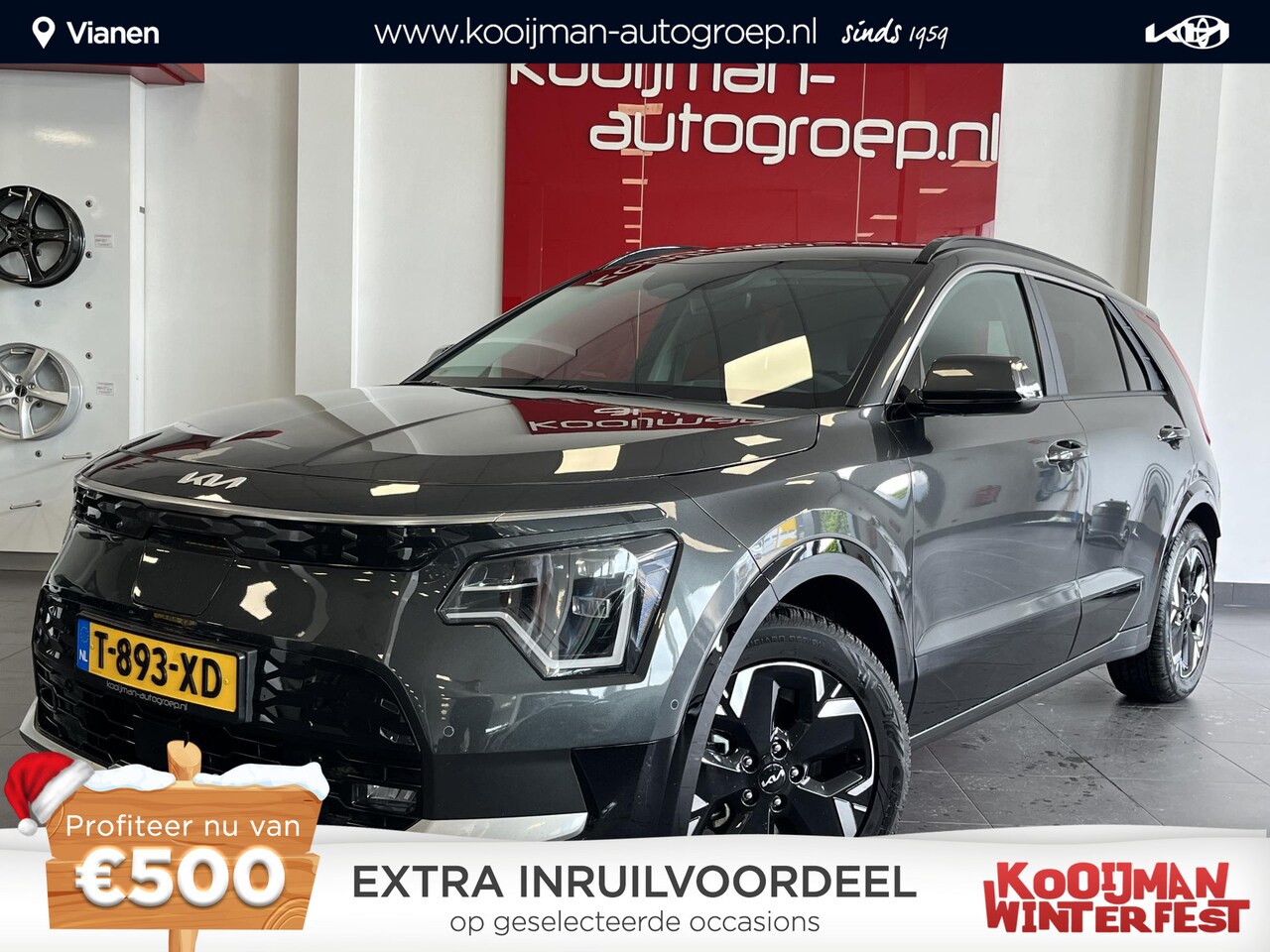 Kia Niro EV - ExecutiveLine 64.8 kWh | Schuif-/kanteldak | Parkeersensoren | Elektr. bedienbare achterkl - AutoWereld.nl