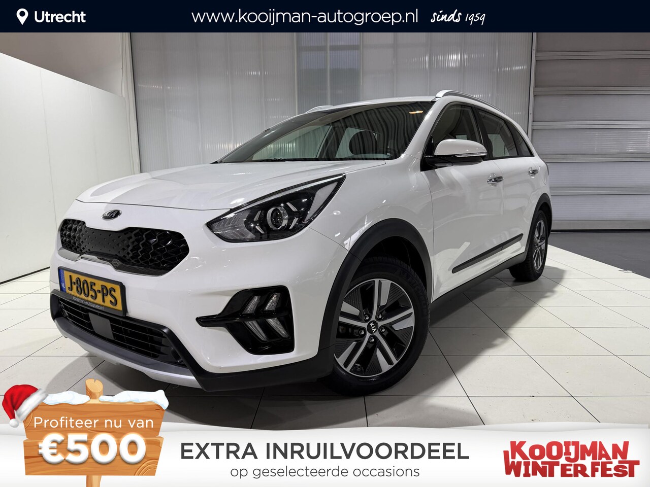 Kia Niro - 1.6 GDi Hybrid DynamicLine Trekhaak, Apple Carplay/Android Auto, Navigatie, Camera. - AutoWereld.nl