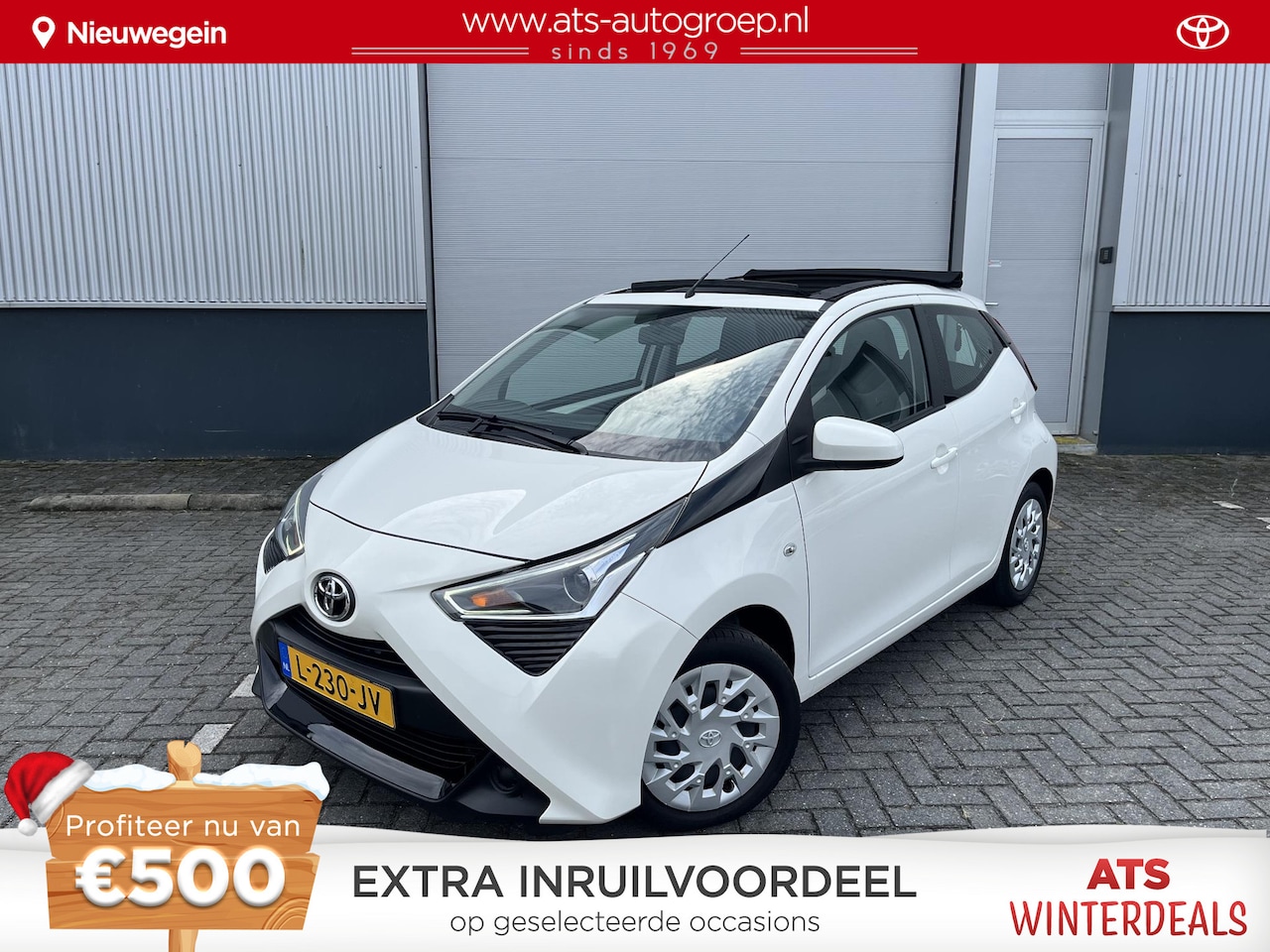 Toyota Aygo - 1.0 VVT-i x-play cabrio | Open vouwdak | Origineel NL | 1e eigenaar | Apple Carplay/Androi - AutoWereld.nl