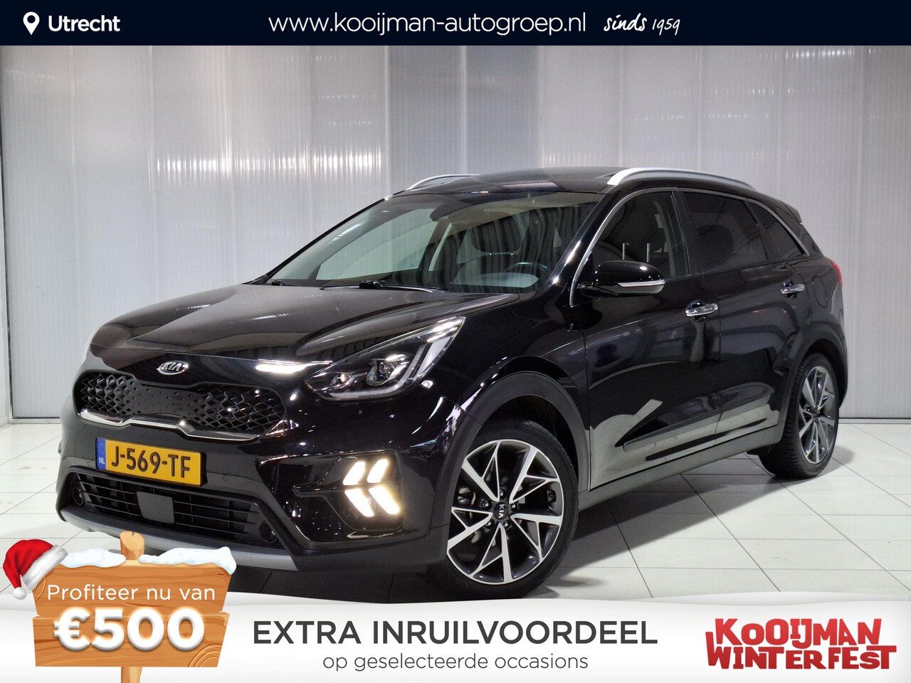 Kia Niro - 1.6 GDi Hybrid ExecutiveLine 18 inch, Stoel en Stuur Verwarming, Schuif kantel dak, Apple - AutoWereld.nl