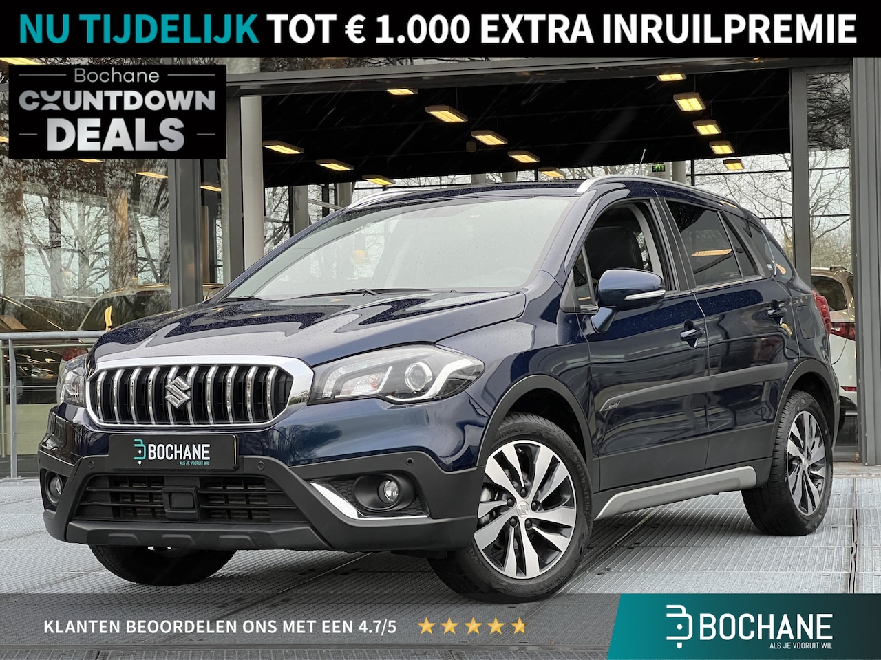 Suzuki S-Cross - 1.4 Boosterjet Style Smart Hybrid | Panoramadak | navigatie | Achteruitrijcamera - AutoWereld.nl