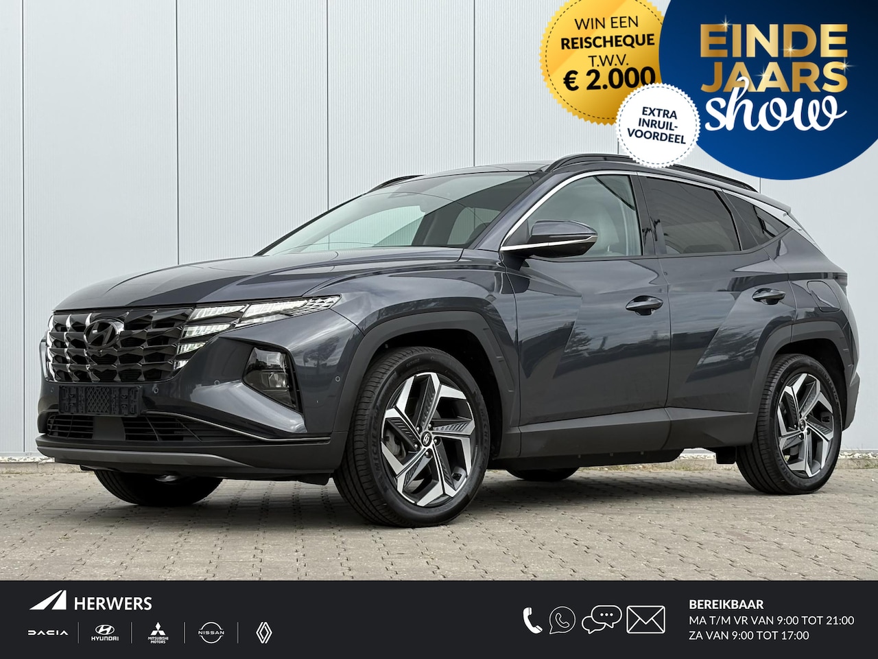 Hyundai Tucson - 1.6 T-GDI PHEV Premium Sky 4WD / Elektrisch glazen panorama-dak/ Kunstlederen bekleding / - AutoWereld.nl