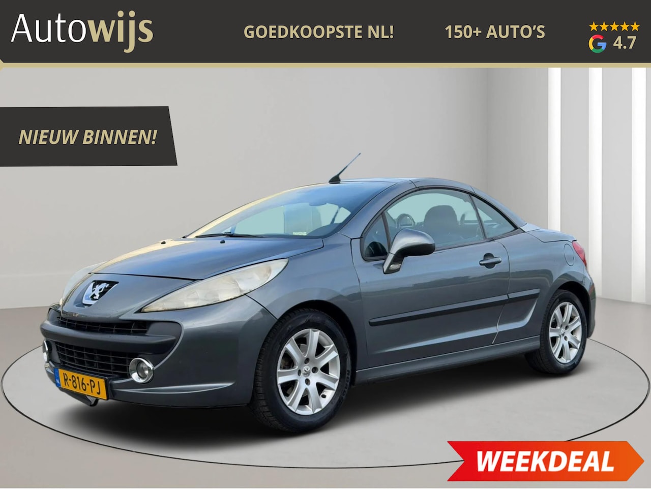 Peugeot 207 CC - 1.6 HDiF|Airco|LM-VELG| - AutoWereld.nl