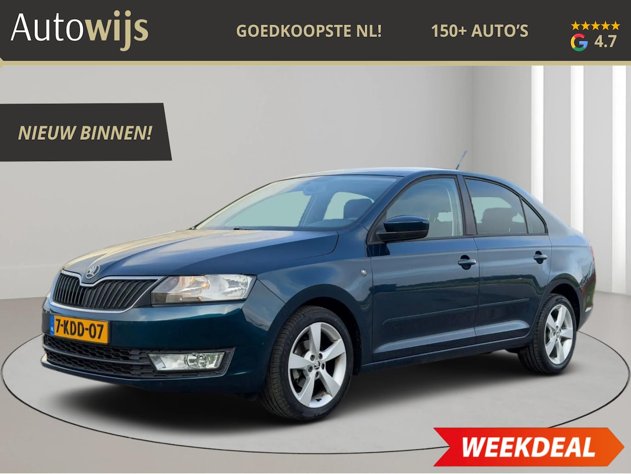 Skoda Rapid - 1.2 TSI Greentech Elegance|NL AUTO|LM-VELG|Stoelverw|Clima - AutoWereld.nl
