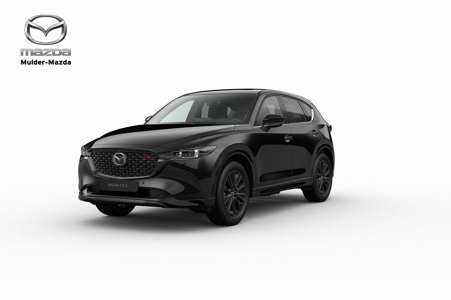 Mazda CX-5 - e-Skyactiv-G 165 Homura - Comfort Pack & Sunroof Pack | 19-inch lichtmetalen velgen, Black - AutoWereld.nl