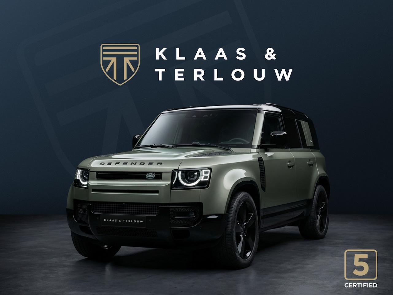 Land Rover Defender 110 - 2.0 P300e X-Dynamic HSE / Pangea Green / 22'' / Uitklapbare Trekhaak - AutoWereld.nl