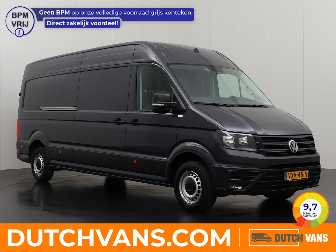 Volkswagen Crafter - 2.0TDI 140PK DSG Automaat L4H3 | Navigatie | Camera | 3-Persoons | Airco | Cruise - AutoWereld.nl