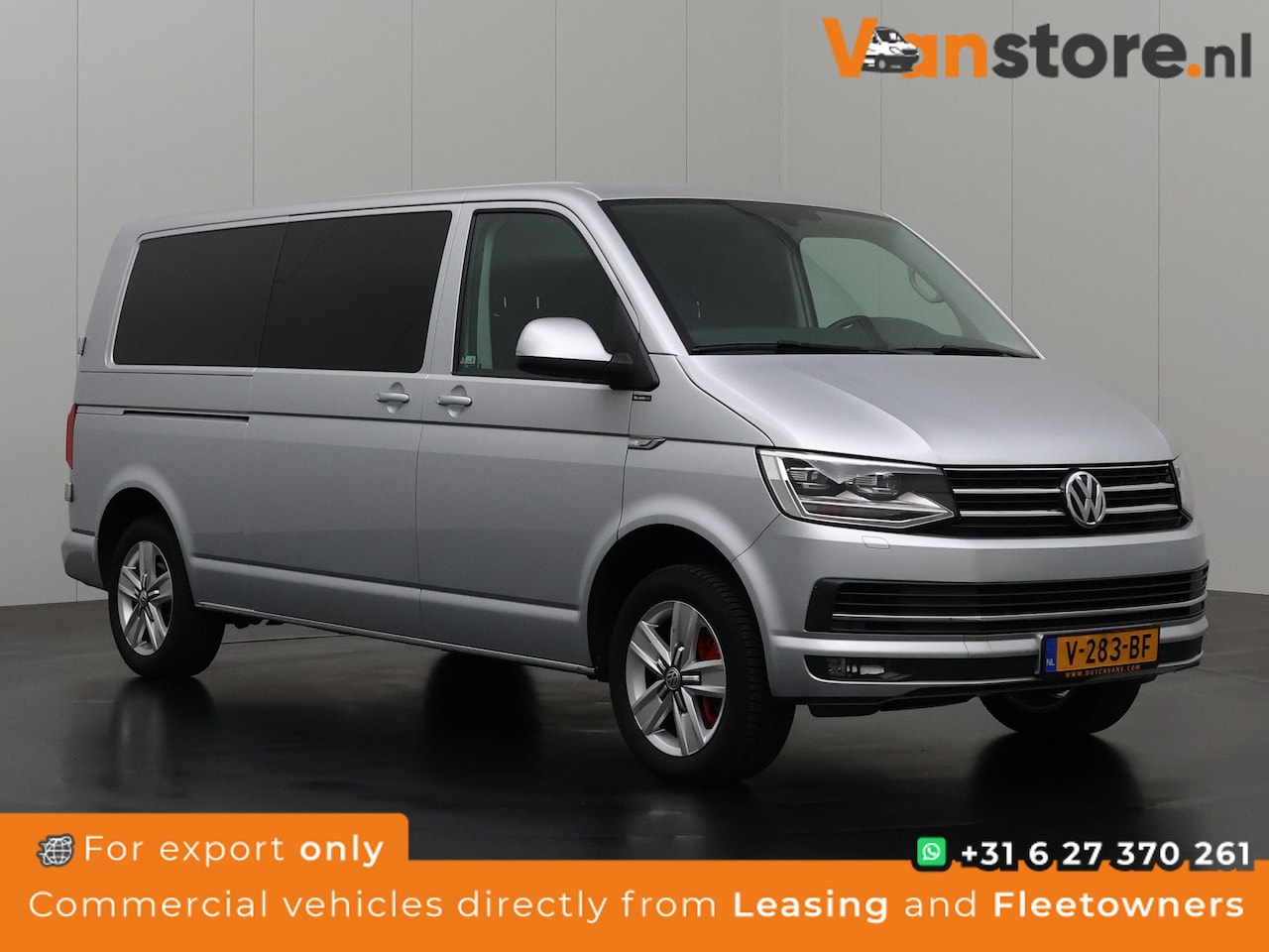 Volkswagen Transporter - 2.0TDI DSG Automaat Lang Highline Dubbele Cabine | Lede | Leder | Navigatie | Trekhaak | M - AutoWereld.nl