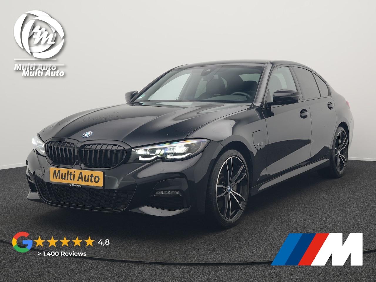 BMW 3-serie - 330e M Sport Plug In Hybrid 293pk Dealer O.H. PHEV | Adaptief Onderstel | Sfeerverlichting - AutoWereld.nl