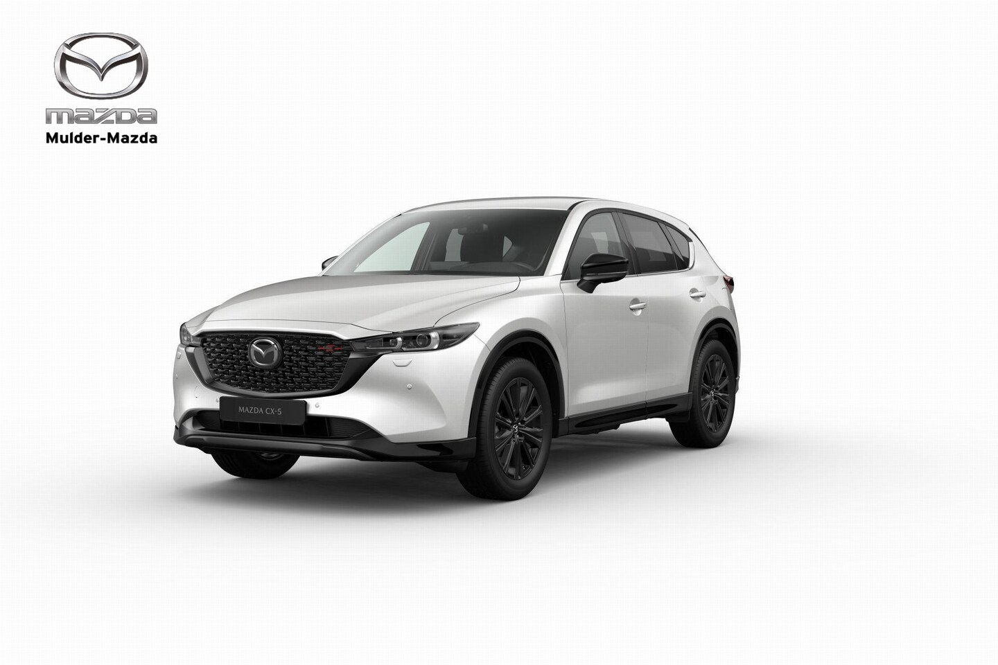 Mazda CX-5 - e-Skyactiv-G 165 Homura - Comfort Pack & Sunroof Pack | 19-inch lichtmetalen velgen, Black - AutoWereld.nl