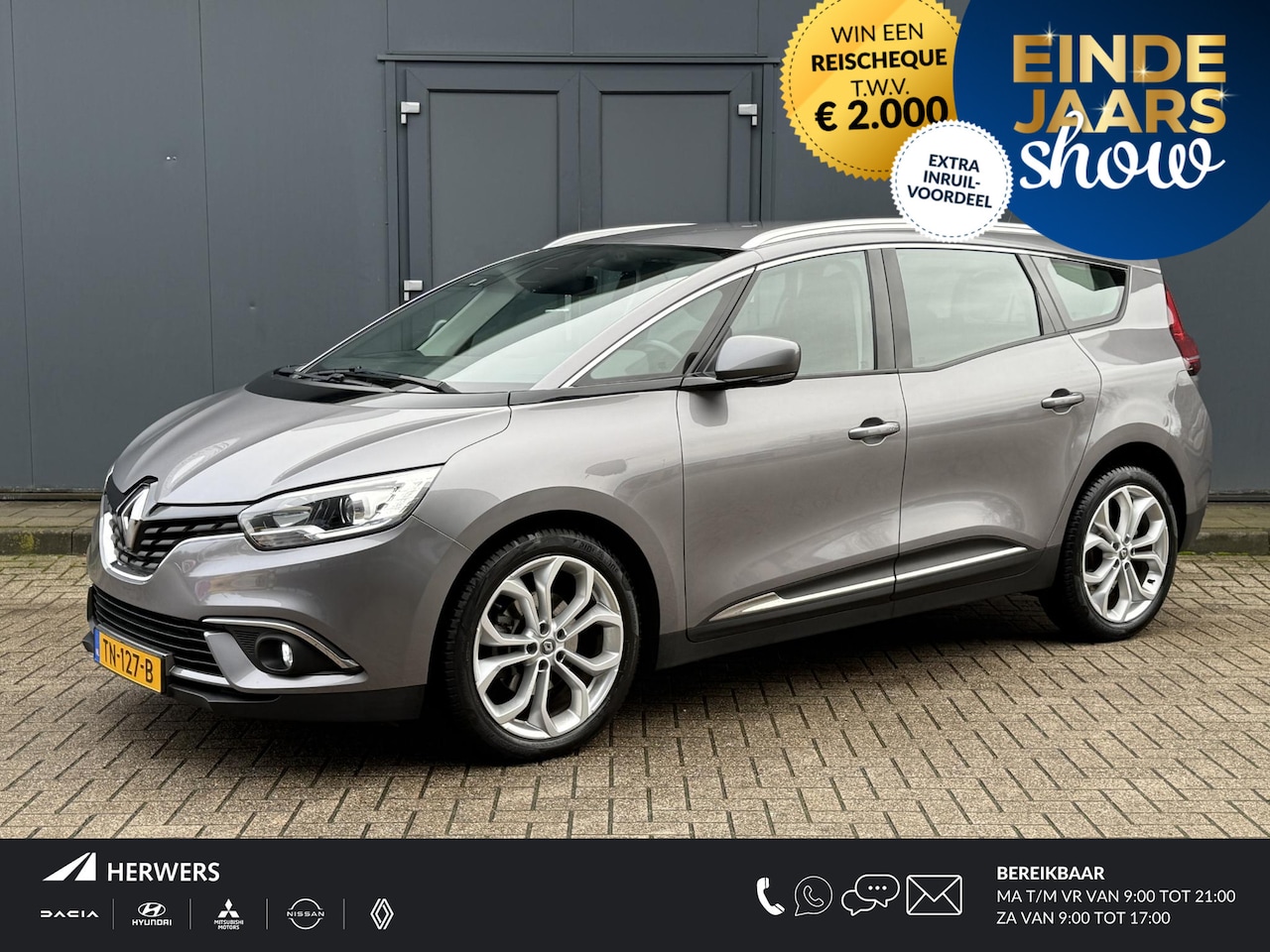 Renault Grand Scénic - 1.2 TCe Zen / Trekhaak (1850 KG Trekgewicht) / Cruise Control / All Season Banden / Achter - AutoWereld.nl