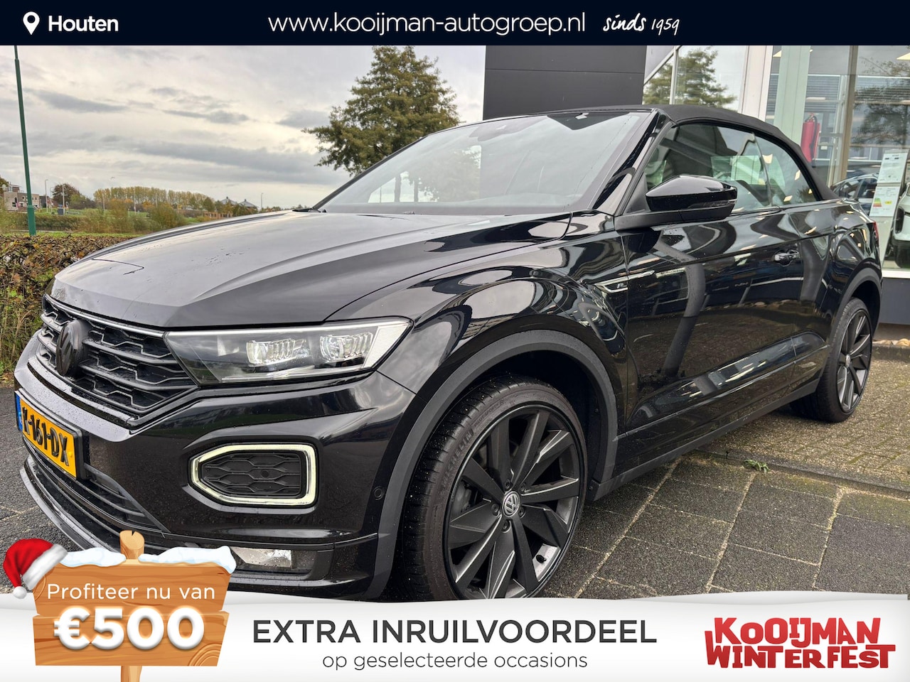 Volkswagen T-Roc Cabrio - 1.5 TSI R-Line 1.5 TSI R-Line , Stoel/Stuurverwarming, Super Netjes!, Adaptieve Cruise Control, Dodehoeka - AutoWereld.nl