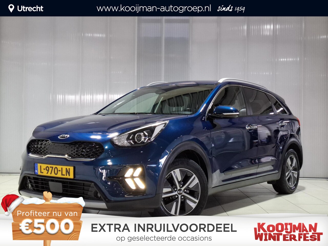 Kia Niro - 1.6 GDi Hybrid DynamicLine Apple Carplay/Android Auto, Navigatie, Camera. - AutoWereld.nl