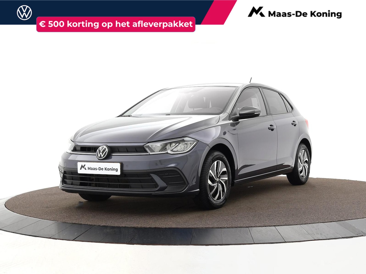 Volkswagen Polo - 1.0 TSI 95pk Life · Apple/Android Car Play · Airco · P-Sensoren · DAB · Getint Glas · 15'' - AutoWereld.nl