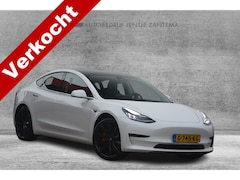 Tesla Model 3 - Performance AWD 75 kWh | Autopilot | Leer | Navigatie | NL auto | 1e eigenaar |